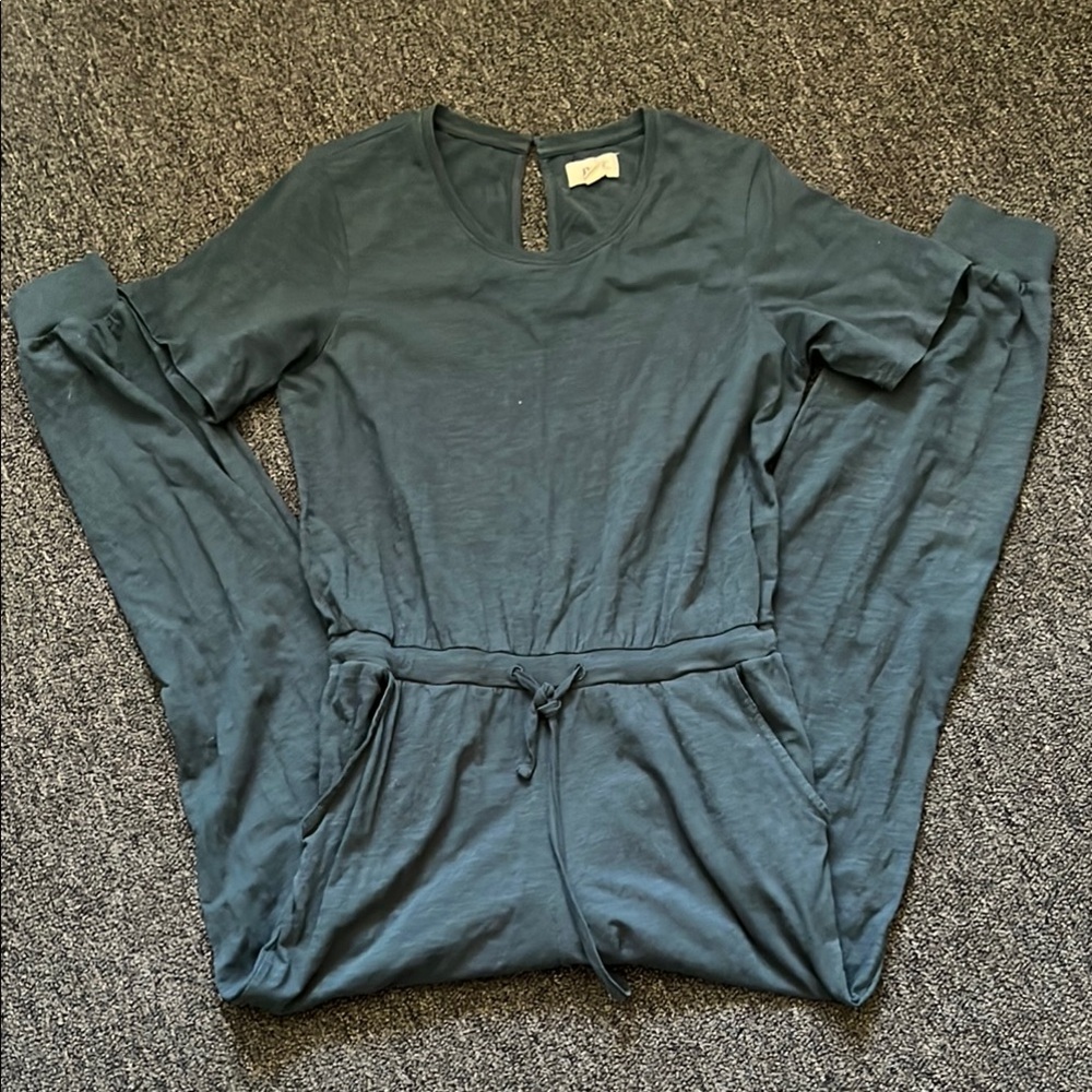 Pact Blue Jumpsuit